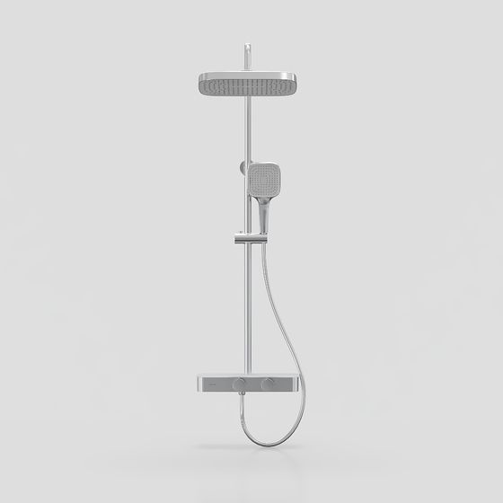 Modern Minimalist Shower System 3D Model