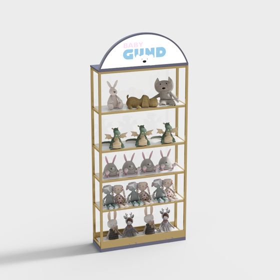Baby Gund Display Shelf 3D Model