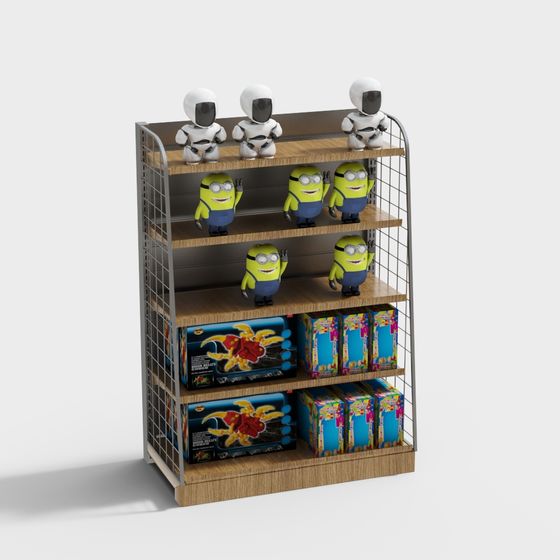 Toy Display Shelf 3D model