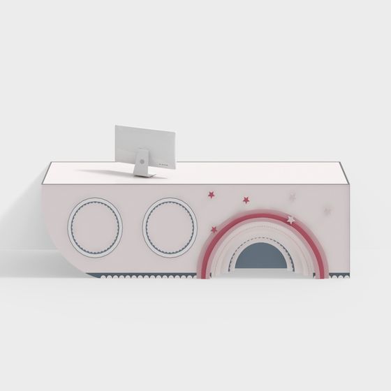 Rainbow Reception Desk 3D model