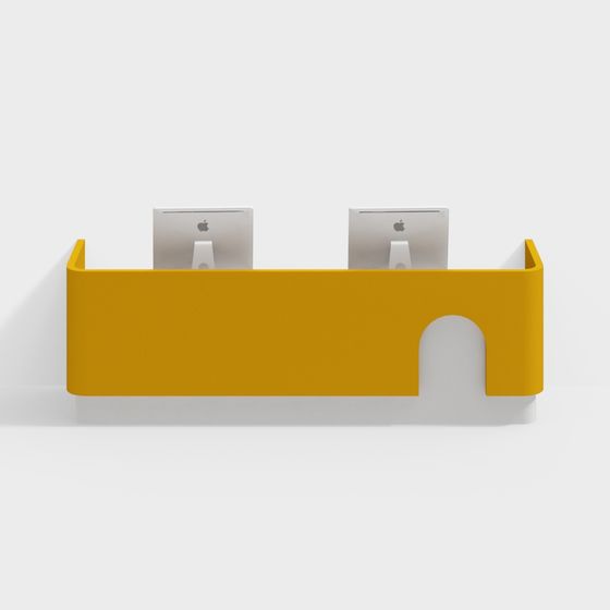 Trendy Dual Monitor Stand 3D model for Creative Projects