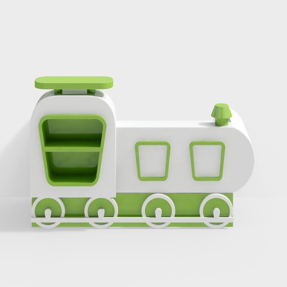 Colorful Train 3D model