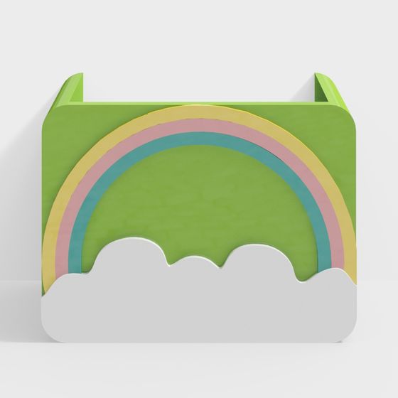 Dreamy Rainbow Shelf 3D model