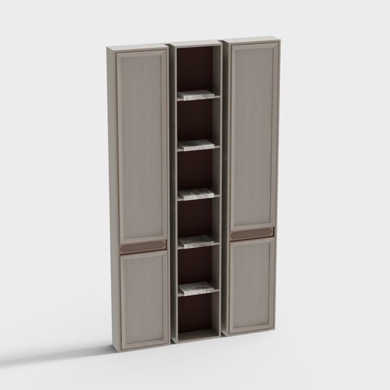Urban Elegance Bookshelf 3D model for Contemporary Interiors
