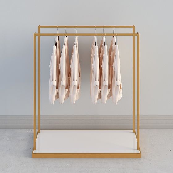 Elegant Modern Minimalist Clothes Hanger 3D model