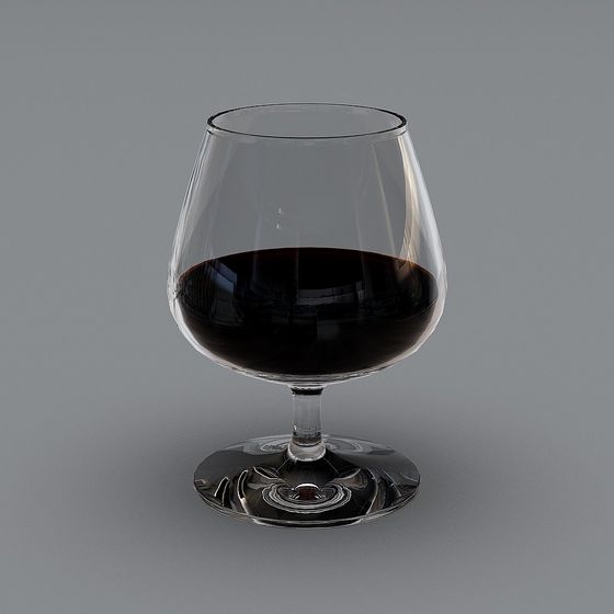 Elegant Whiskey Glass 3D model