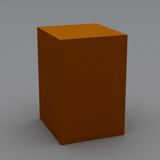 Modern Low-Poly Cube 3D Model