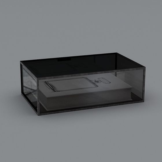 Elegant Glass Display Cabinet 3D model