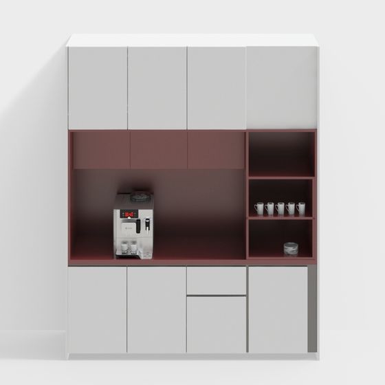 Urban Bar Cabinet 3D model for Modern Interiors