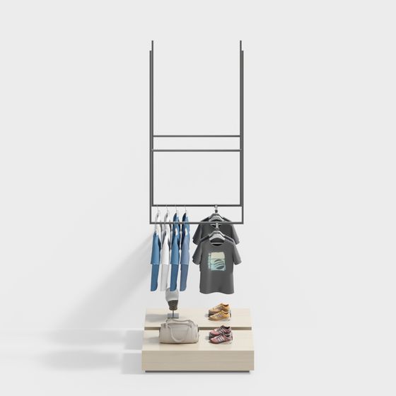 Urban Display Rack 3D model