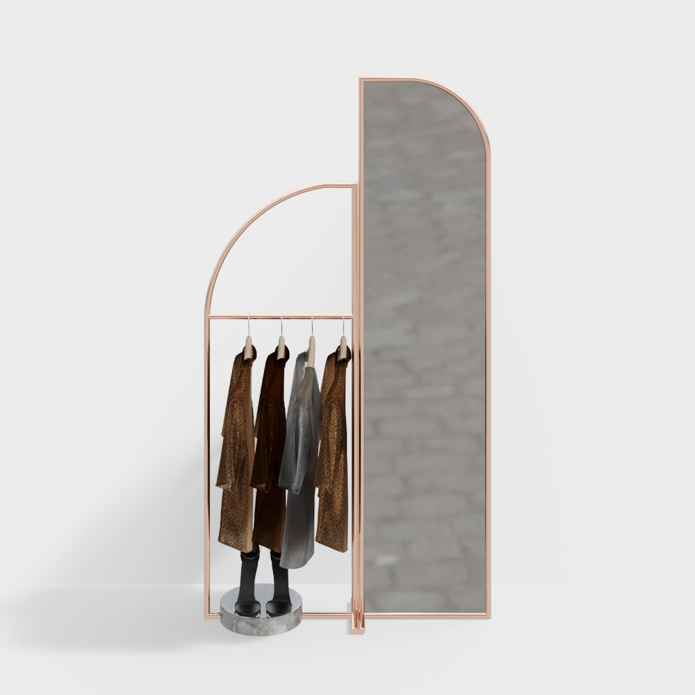 Clothing store display rack