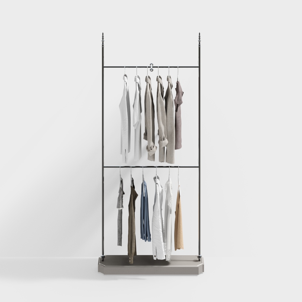 Clothing store display rack