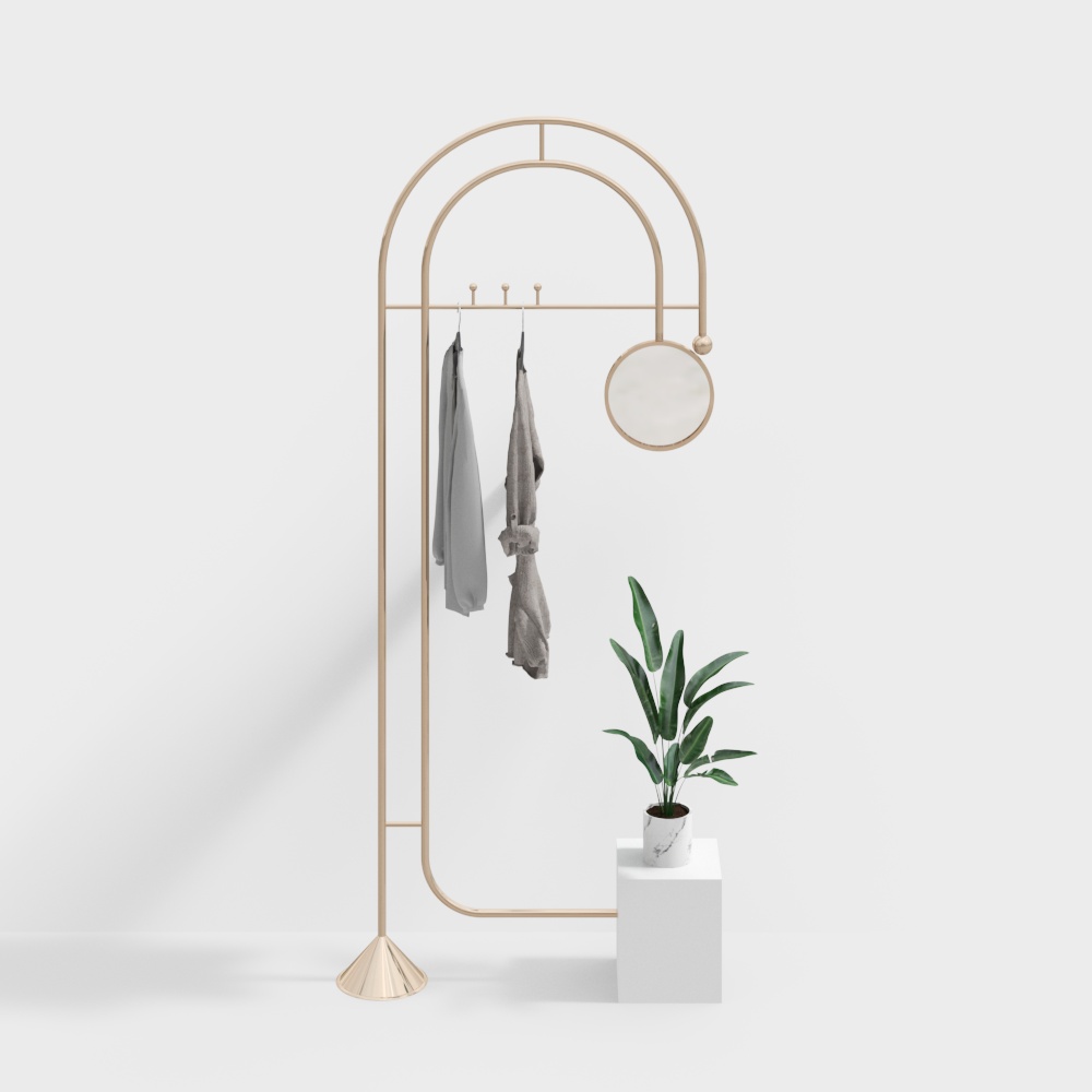 Clothing store display rack