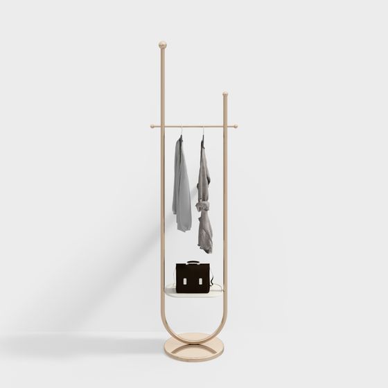 Urban Elegance Coat Rack 3D model