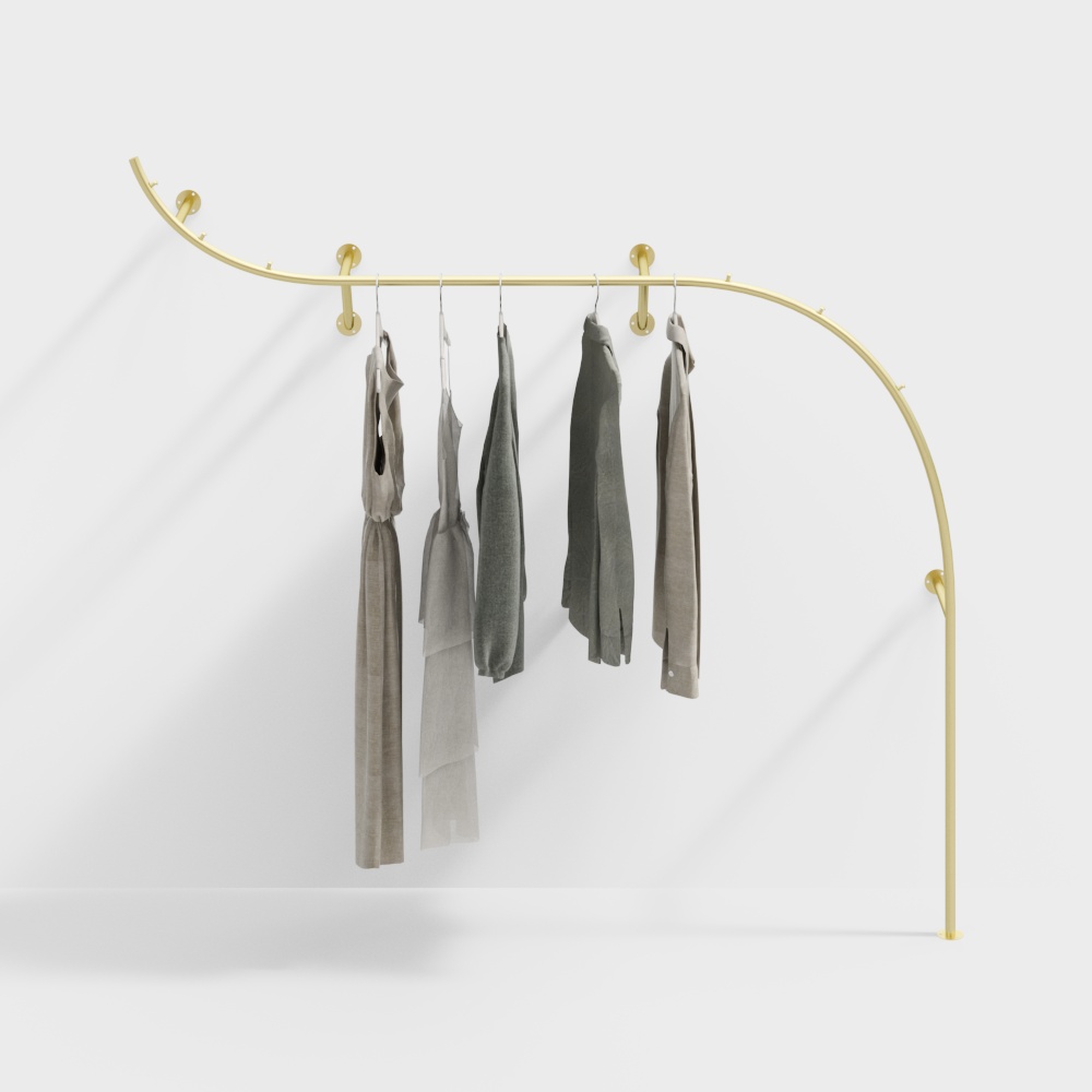 Clothing store display rack