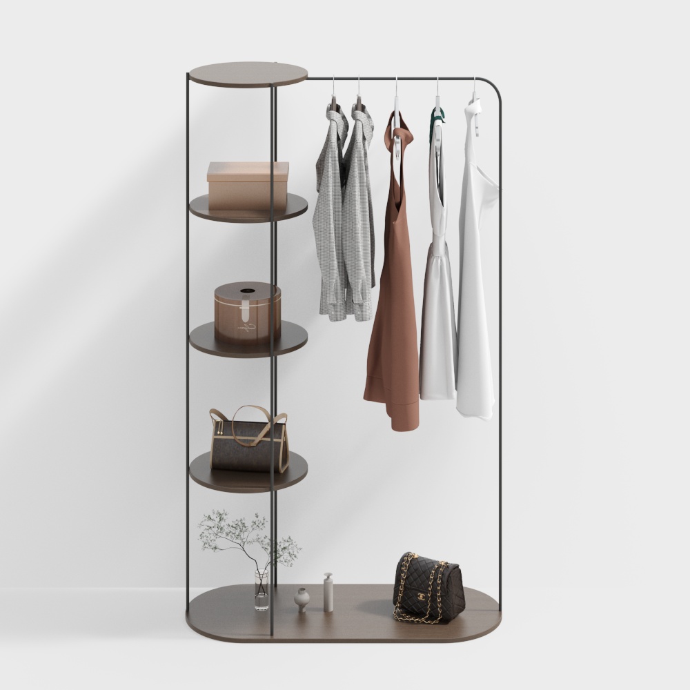 Clothing store display rack