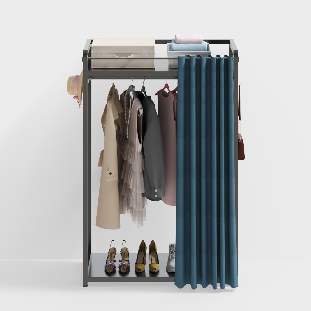 Clothing store display rack