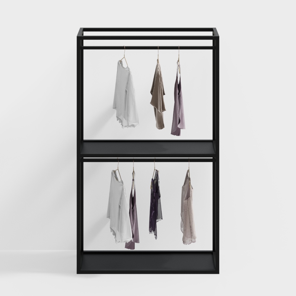 Clothing store display rack