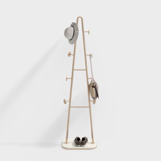 Urban Elegance Coat Rack 3D model