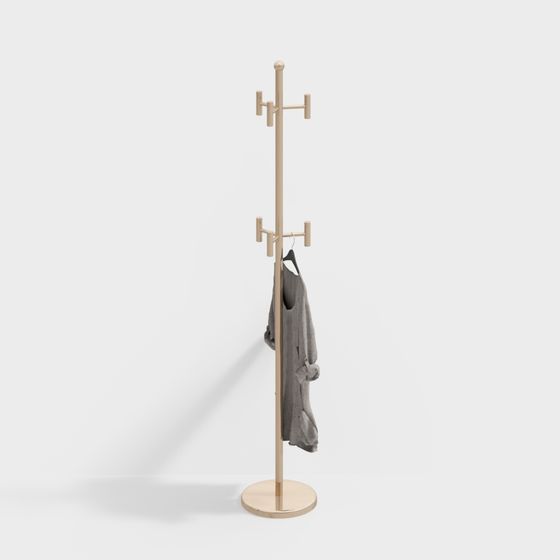 Minimalist Coat Rack 3D model