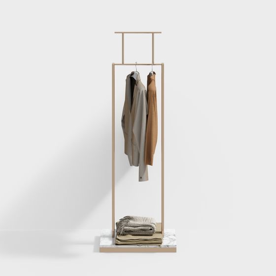 Modern Minimalist Clothes Hanger 3D model