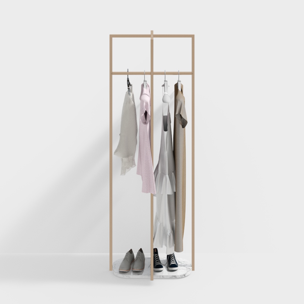 Clothing store display rack
