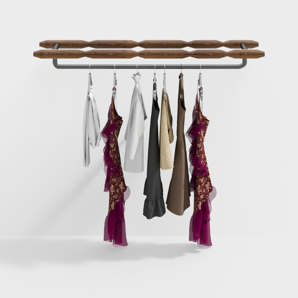 Clothing store display rack