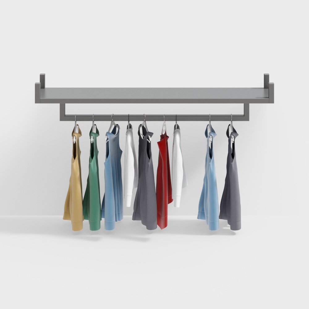 Clothing store display rack