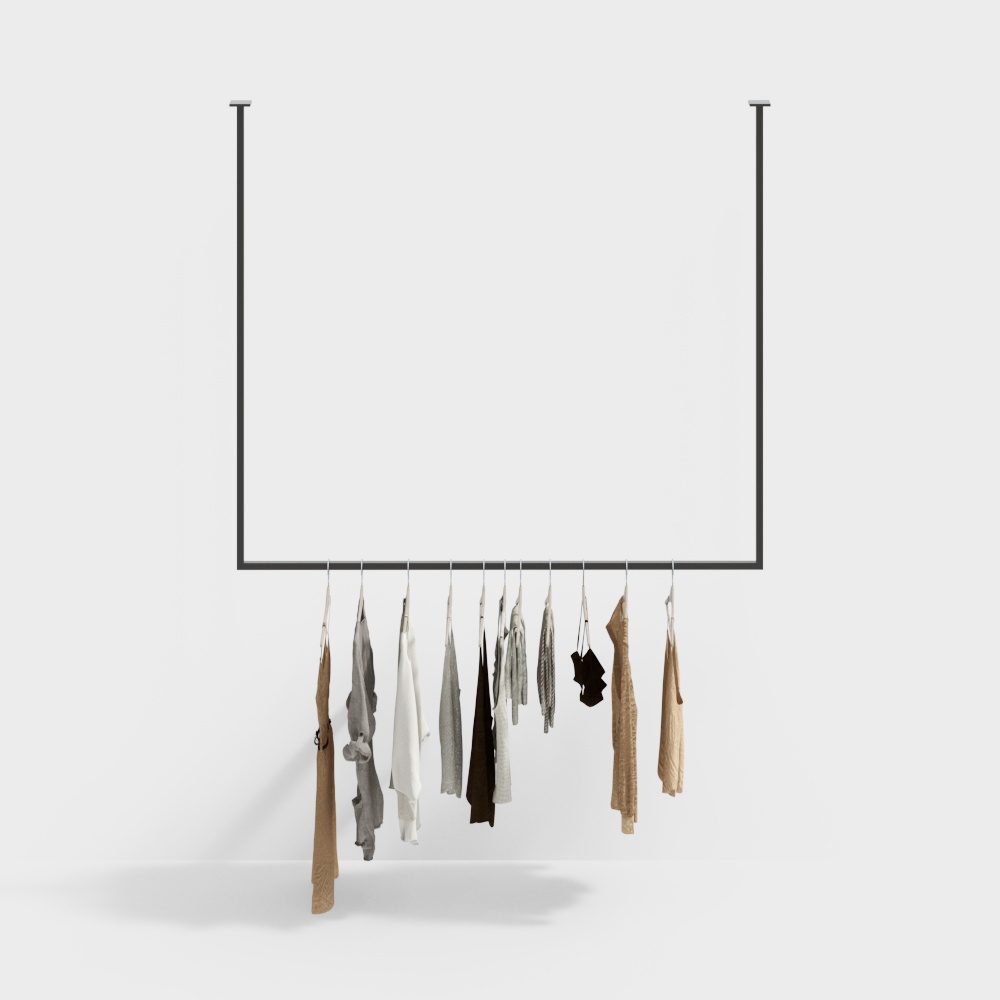 Clothing store display rack