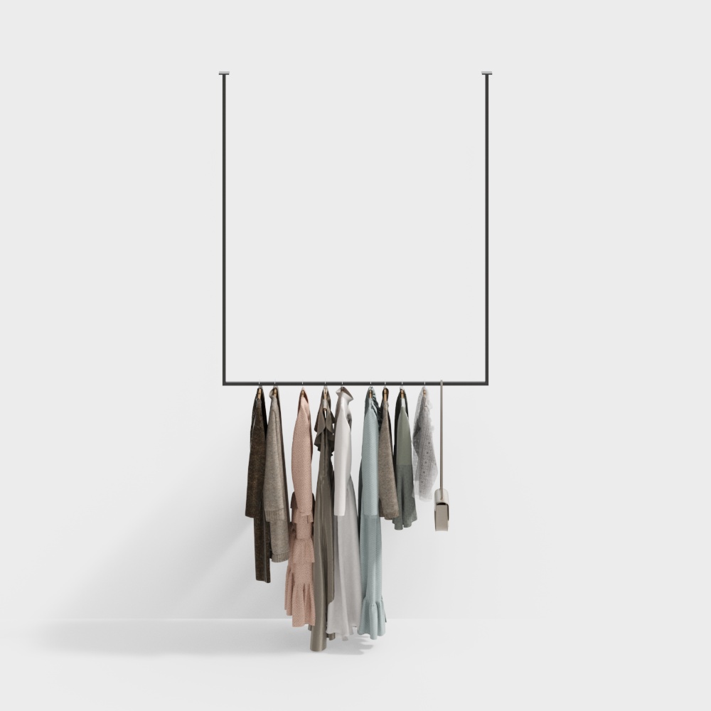 Clothing store display rack