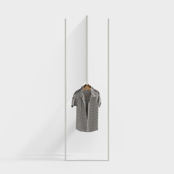 Minimalist Hanger Display Rack 3D model