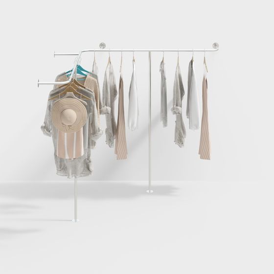 Minimalist Hanger Display Stand 3D model