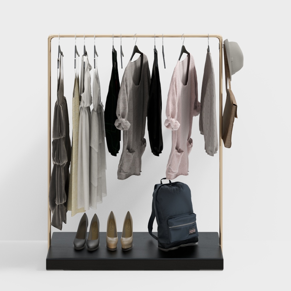 Clothing store display rack