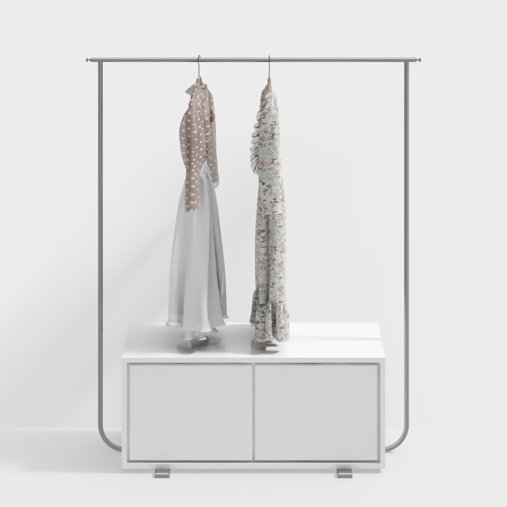 Clothing store display rack