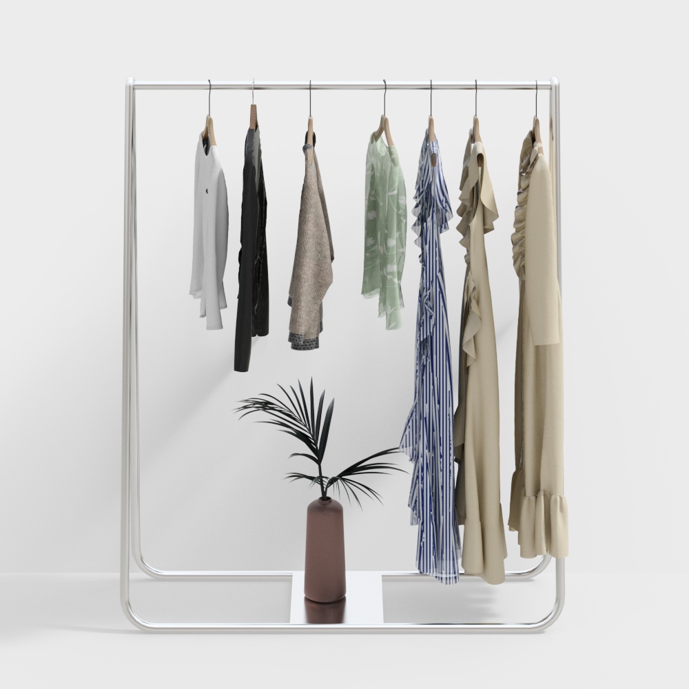 Clothing store display rack