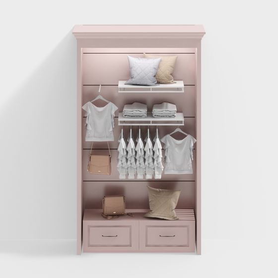 Dreamy Wardrobe 3D model for Modern Interiors