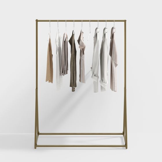 Stylish Clothes Hanger 3D model for Modern Interiors