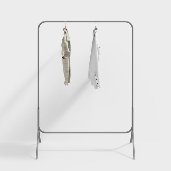 Minimalist Clothes Hanger 3D model