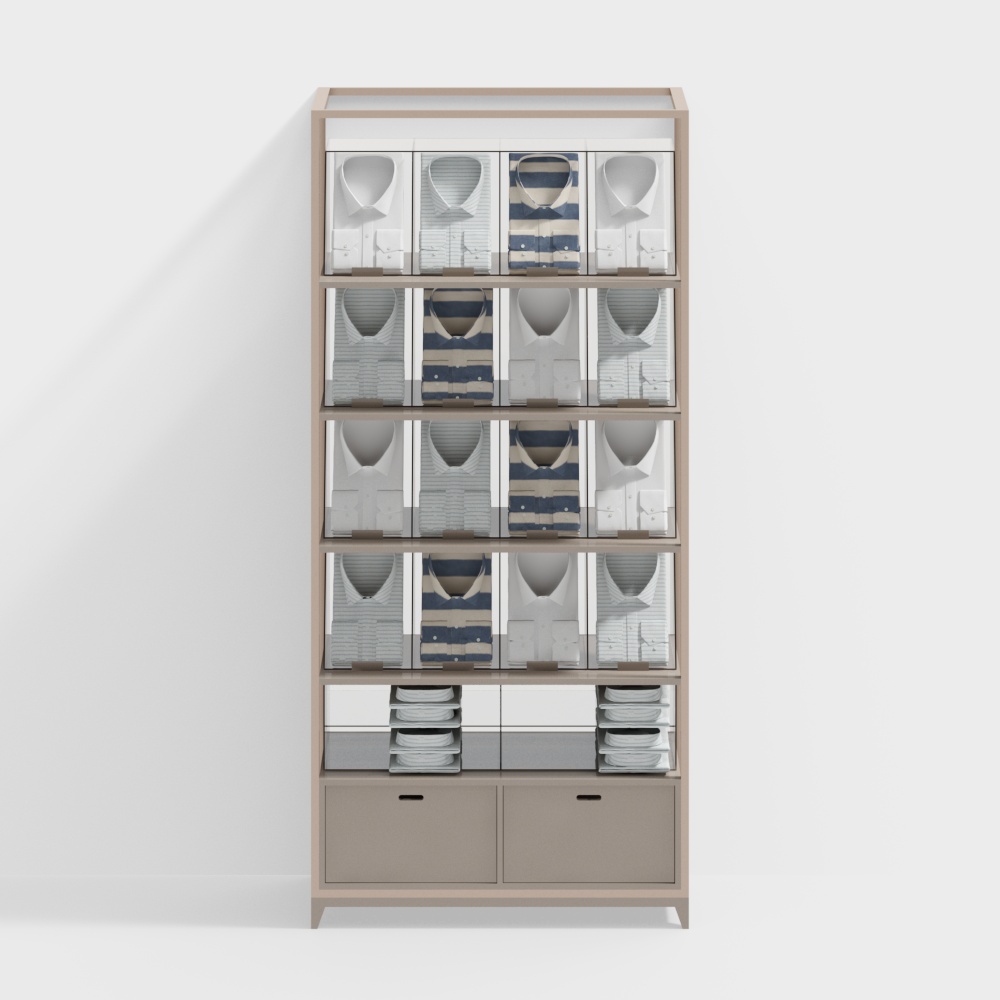 Clothing store display cabinet