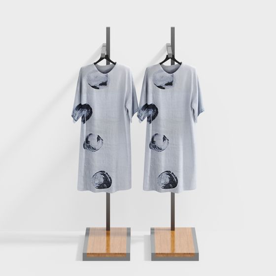 Abstract Art Dress 3D model