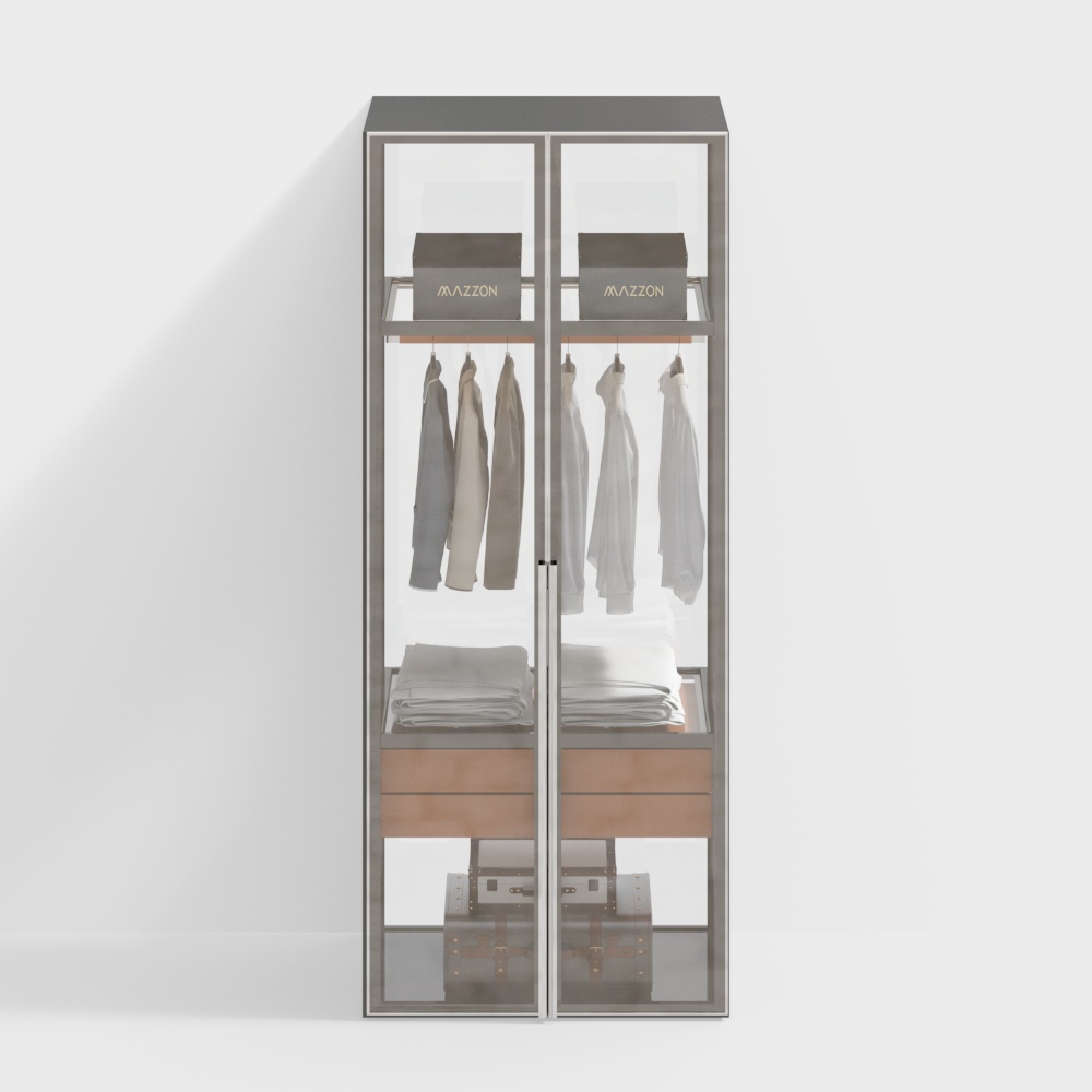 Clothing store display cabinet