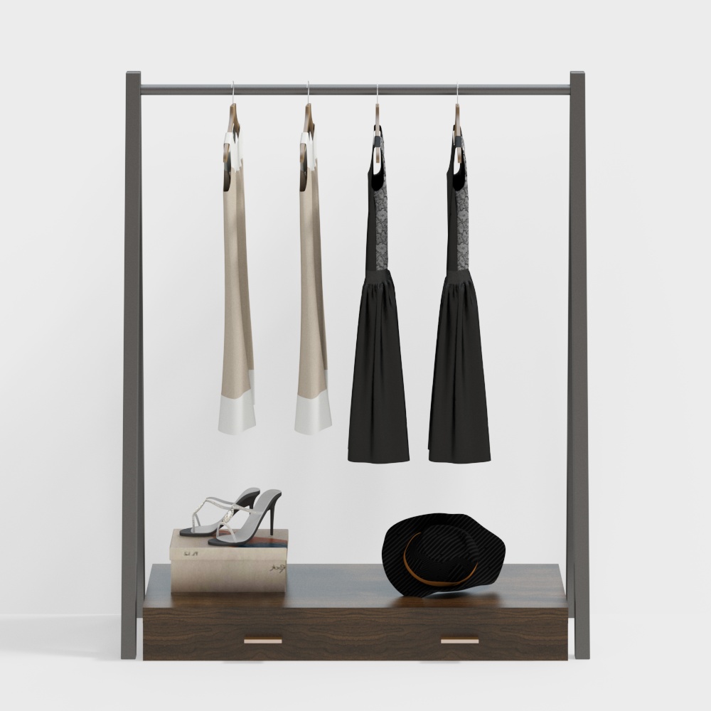 Clothing store display rack