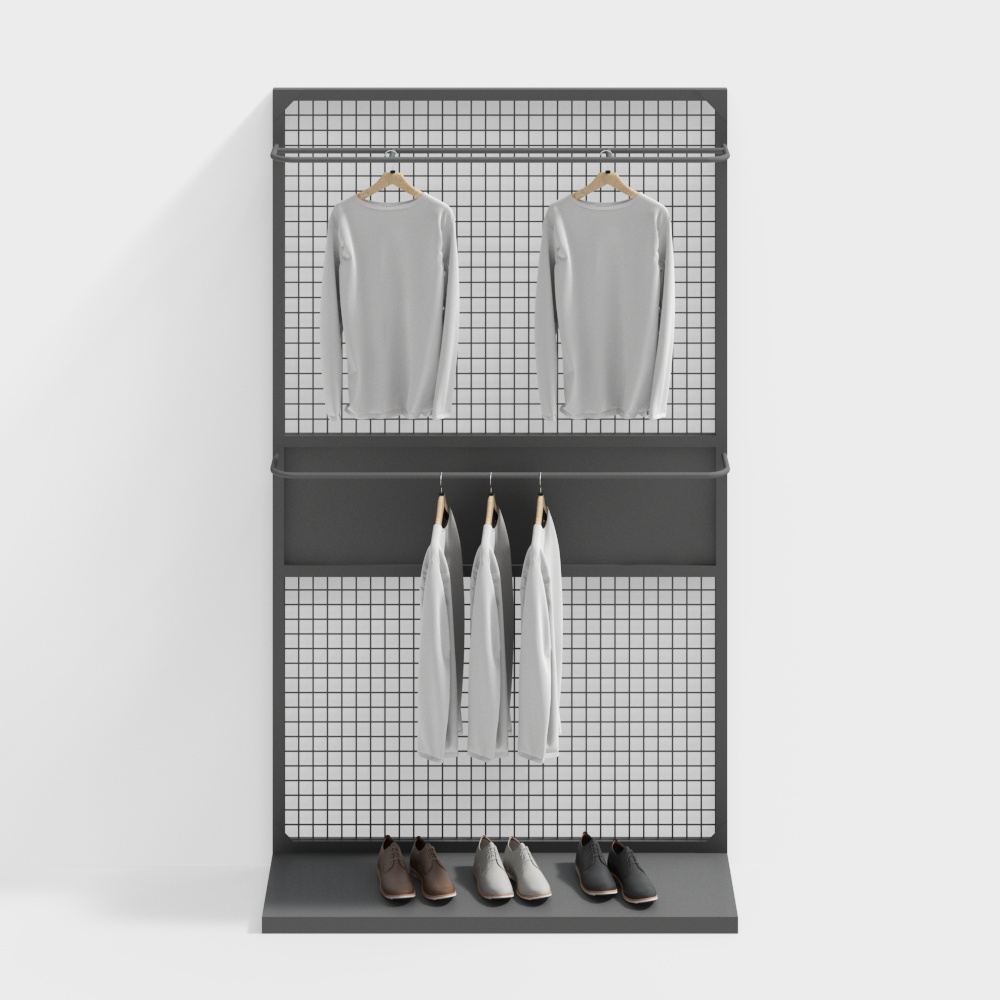 Clothing store display rack