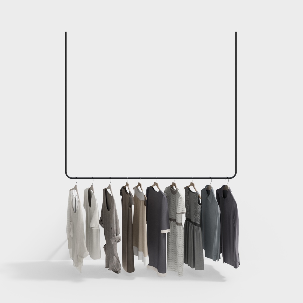 Clothing store display rack