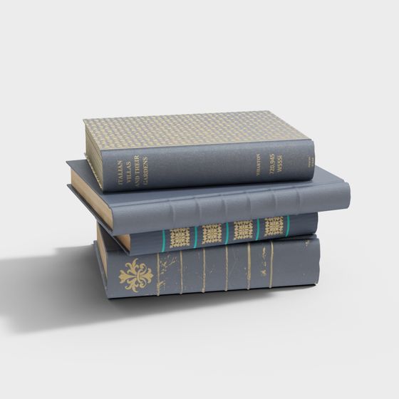 Vintage Book 3D Model for Creative Projects