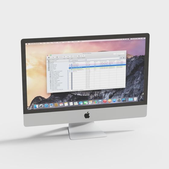 Low-Poly High-Detail iMac Pro 3D model