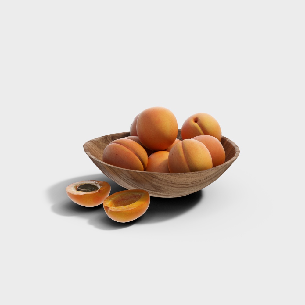 Yellow apricot ornaments