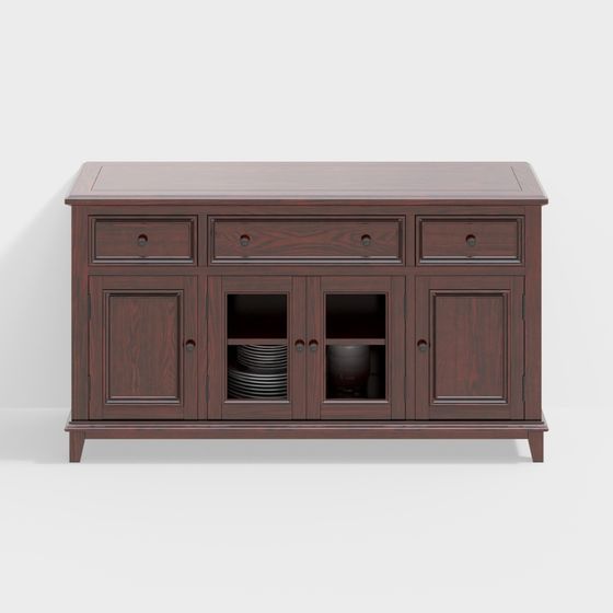Rustic Elegance Sideboard 3D model