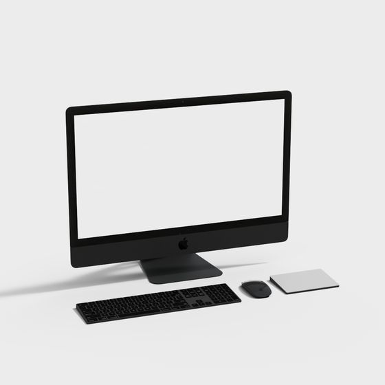 Minimalist Computer Set 3D model