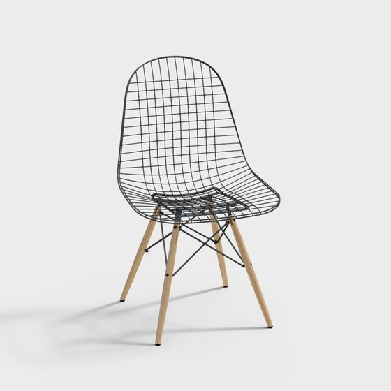 Stylish Low-Poly Chair 3D model